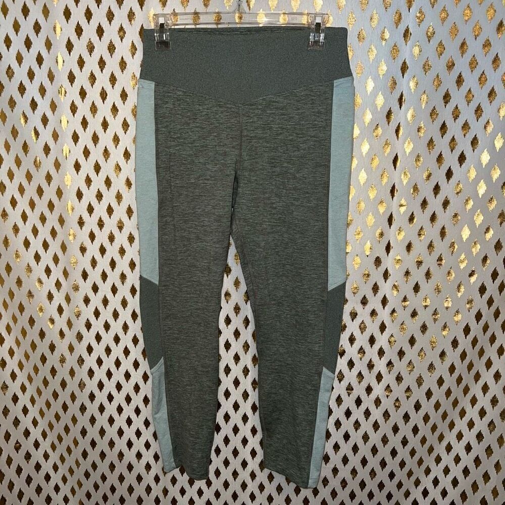 Victoria’s Secret Pink Varsity High Waist Army Green Leggings cozy size L